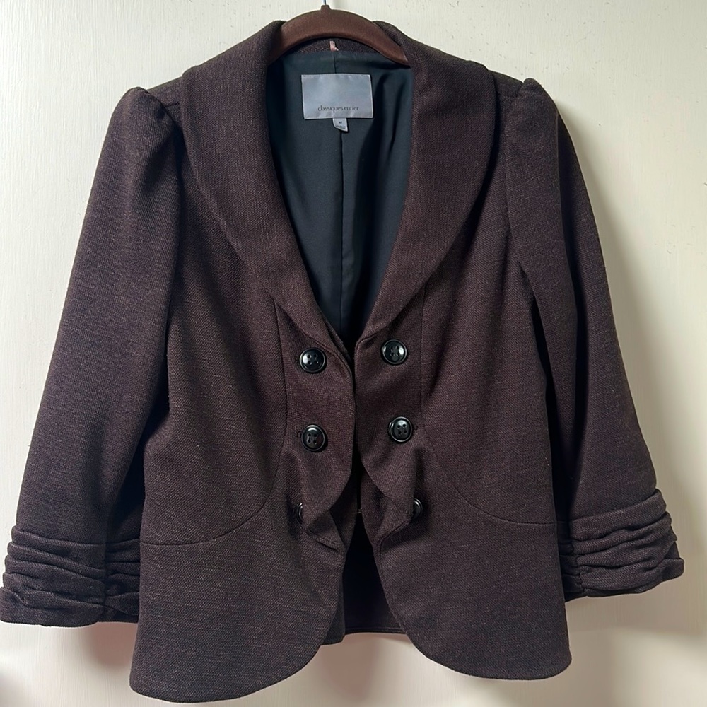 Classiques Entier brown jacket, size M.